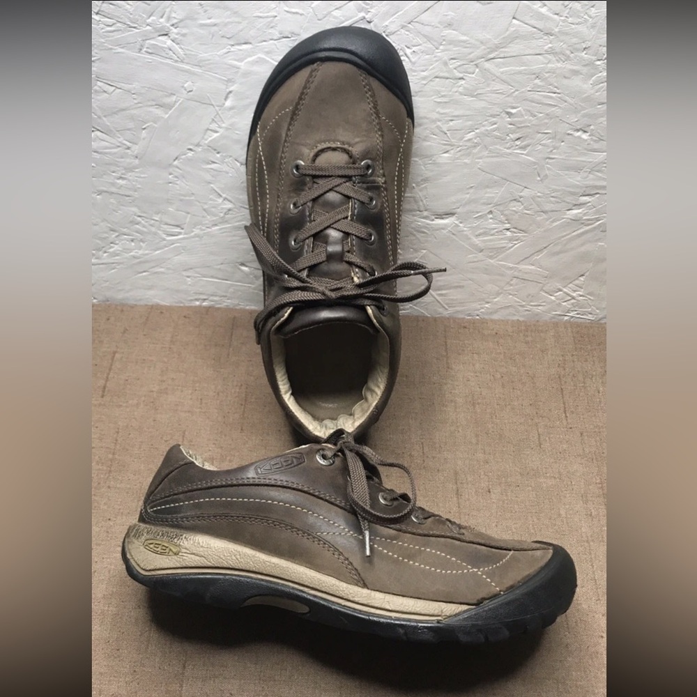 Keen Toyah Women's Hiking Shoes Brown Leather Size 7.5 Trail Walking